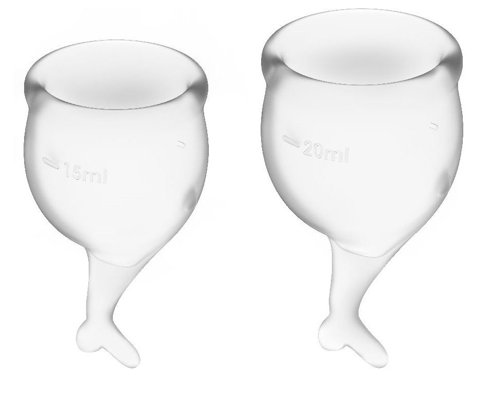 Купить Набор прозрачных менструальных чаш Feel secure Menstrual Cup в Москве.