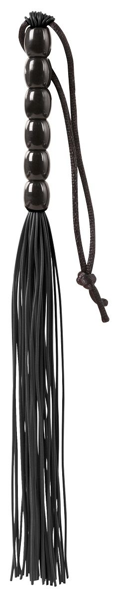 Купить Чёрная мини-плеть из резины Rubber Mini Whip - 22 см. в Москве.