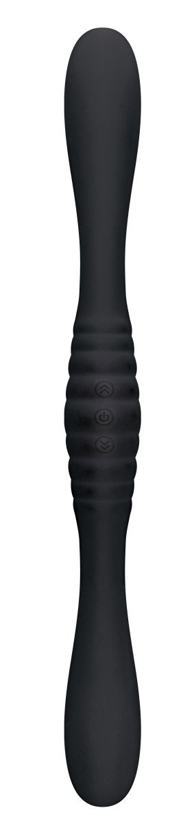 Купить Черный двойной вибромассажер 2FER Dual Massager - 36 см. в Москве.