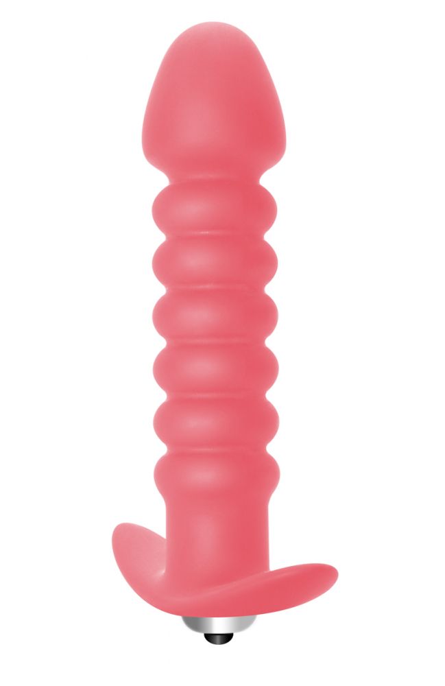 Купить Розовая анальная вибропробка Twisted Anal Plug - 13 см. в Москве.