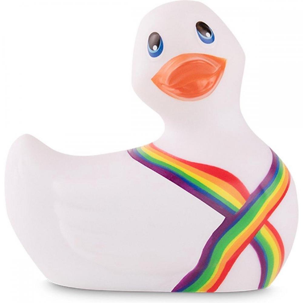 Купить Белый вибратор-уточка I Rub My Duckie 2.0 Pride в Москве.