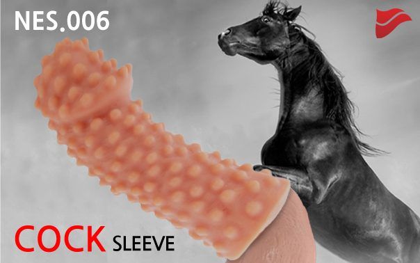 Купить Насадка на фаллос с бугорками Cock Sleeves размера M - 14,7 см. в Москве.