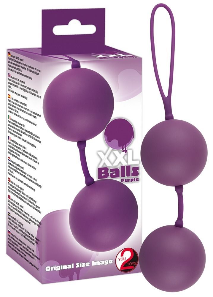 Купить Фиолетовые вагинальные шарики XXL Balls в Москве.