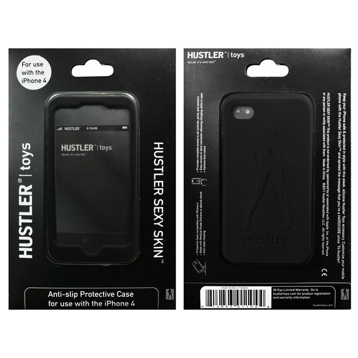 Купить Черный силиконовый чехол HUSTLER для iPhone 4, 4S в Москве.