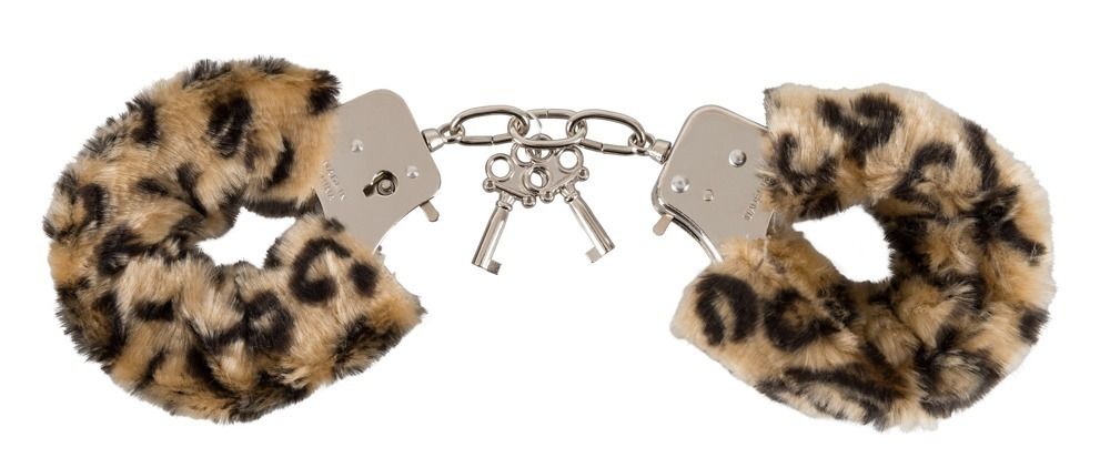 Купить Леопардовые меховые наручники Love Cuffs Leo в Москве.