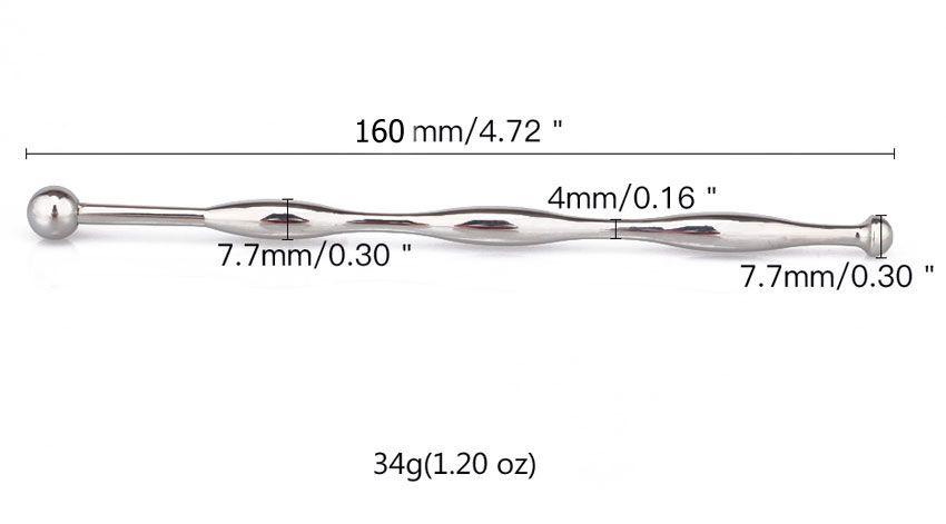 Купить Металлический уретральный стимулятор - 16 см. в Москве.
