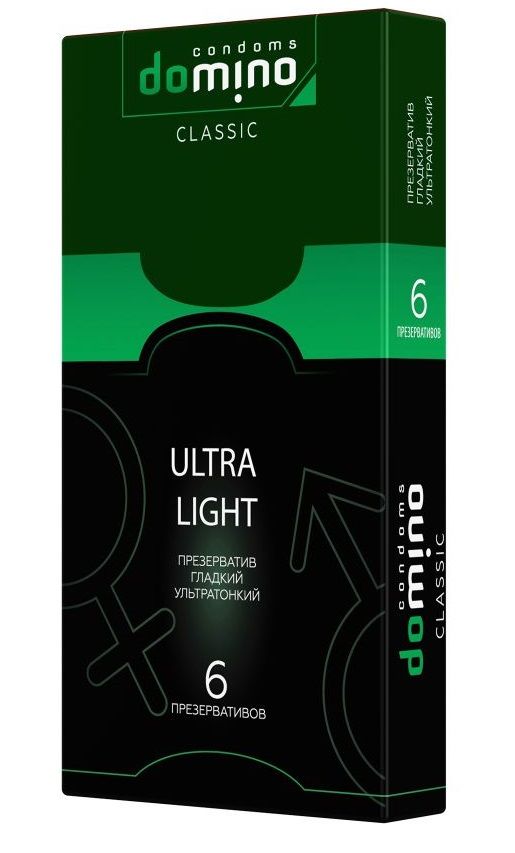 Купить Супертонкие презервативы DOMINO Ultra Light - 6 шт. в Москве.