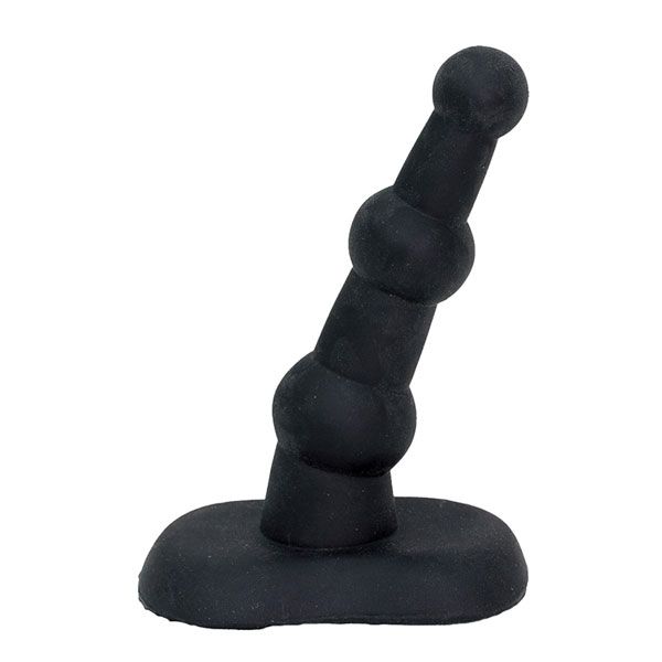 Купить Чёрный анальный стимулятор с широким основанием EXHILARATOR ANAL PLUG 4 BLACK - 10,2 см. в Москве.