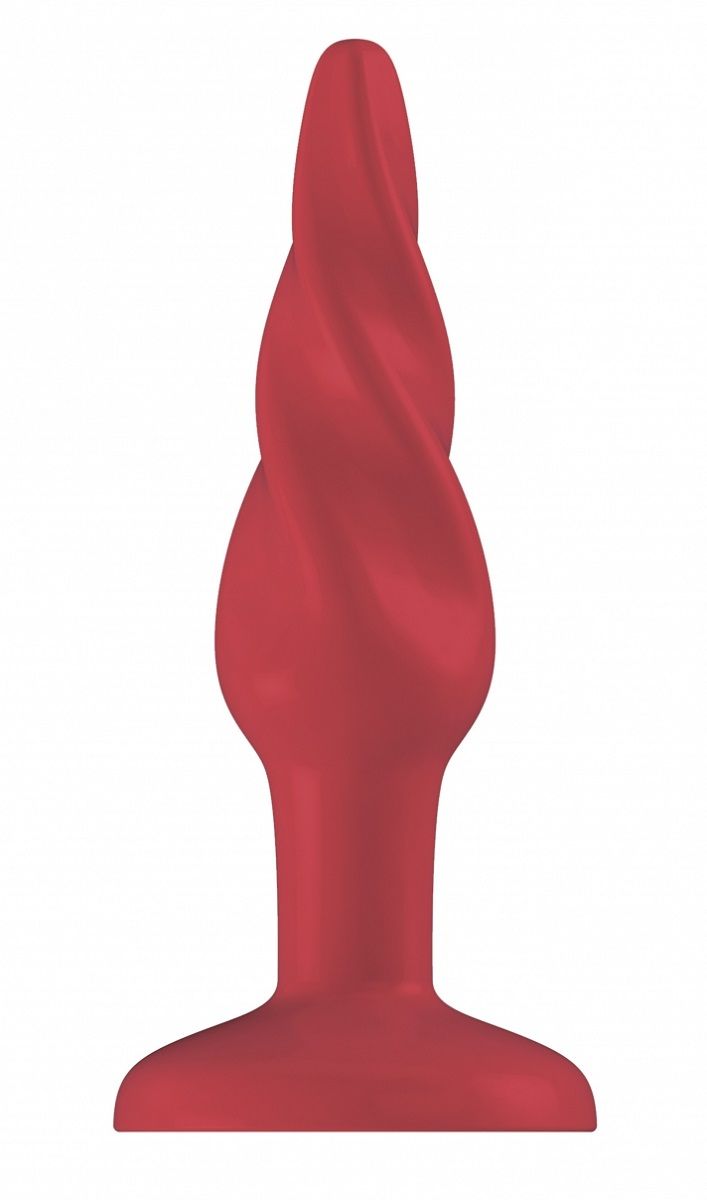 Купить Красная анальная пробка Butt Plug Rounded 3 Inch - 7,6 см. в Москве.