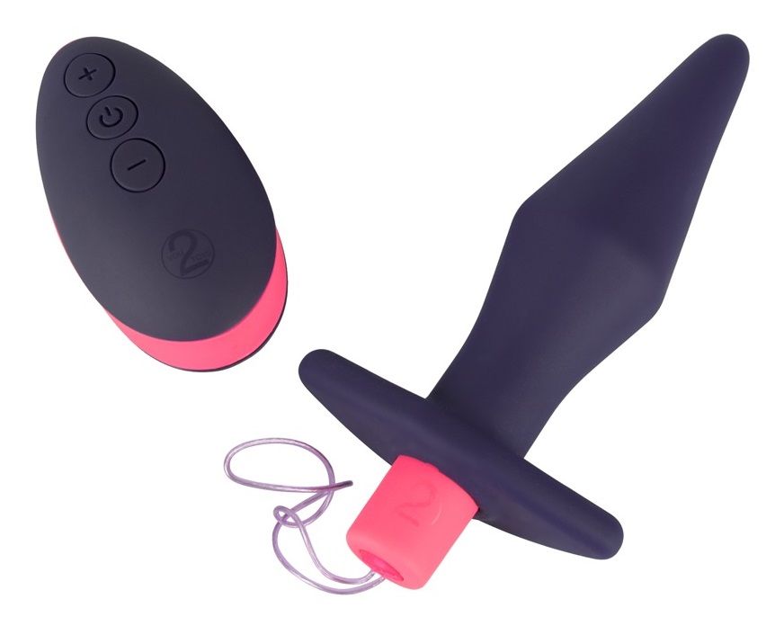 Купить Темно-фиолетовая анальная пробка Remote Controlled Butt Plug - 14 см. в Москве.