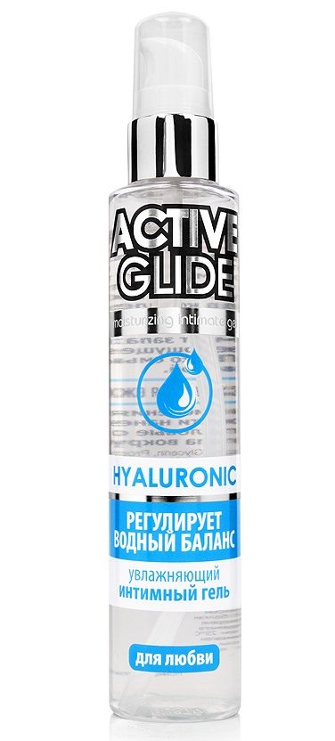 Купить Увлажняющий интимный гель Active Glide Hyaluronic - 100 гр. в Москве.