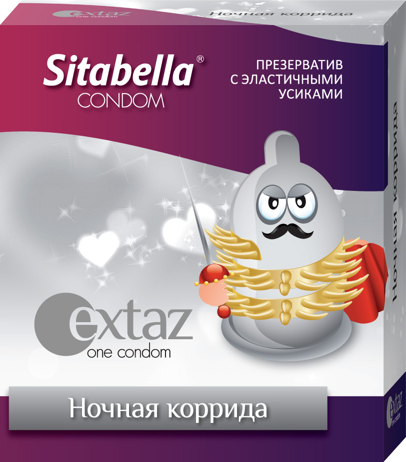 Купить Презерватив Sitabella Extaz  Ночная коррида  - 1 шт. в Москве.