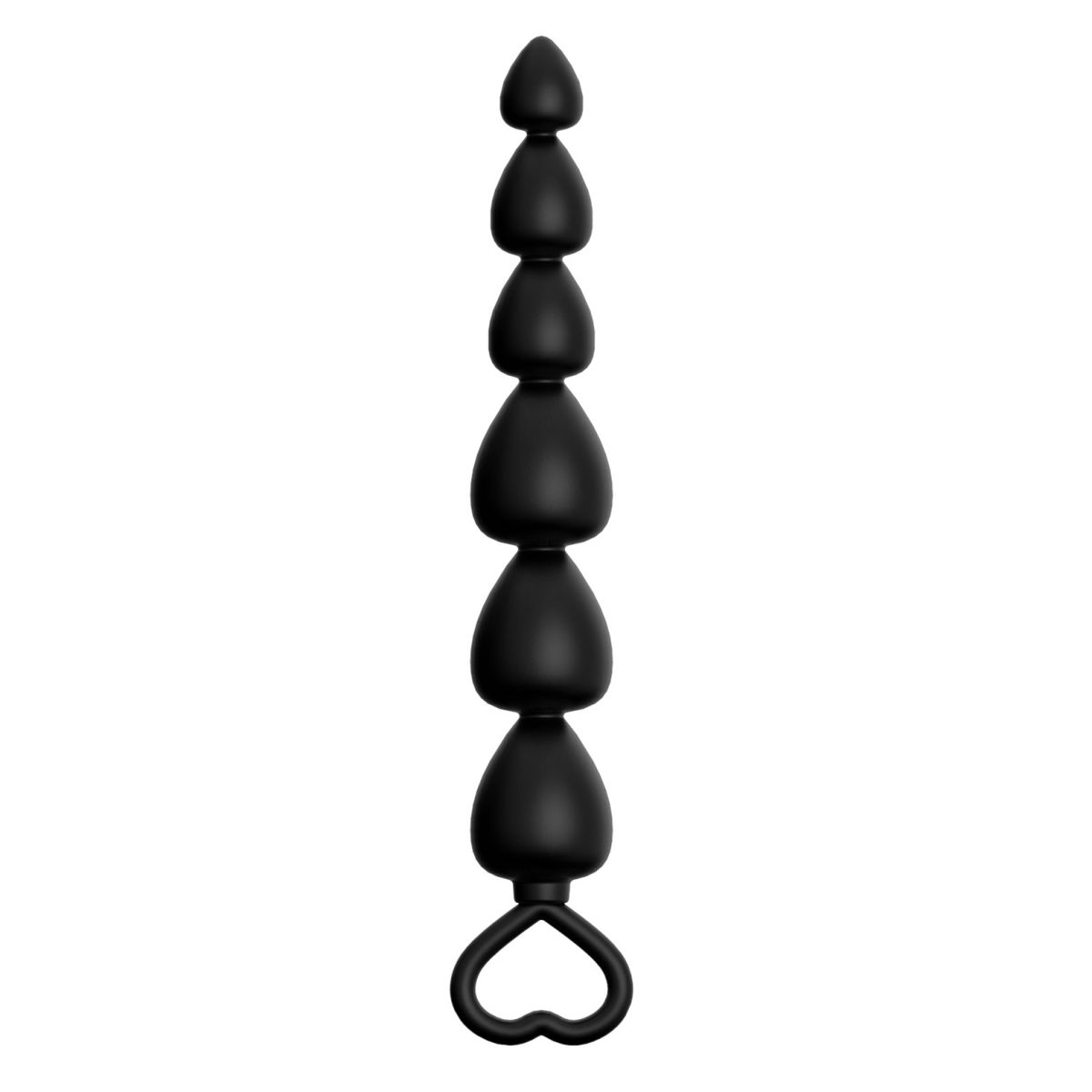 Купить Черная анальная цепочка с 6 звеньями - 14,8 см. в Москве.