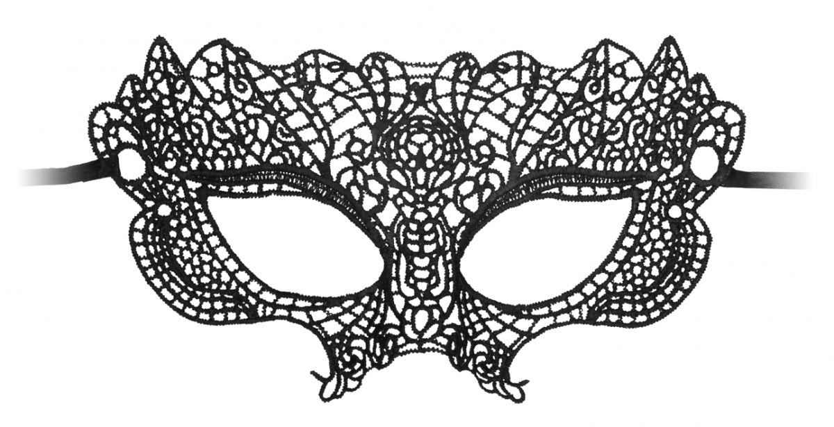 Купить Черная кружевная маска Princess Black Lace Mask в Москве.