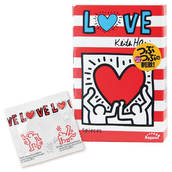 Купить Презервативы Sagami LOVE Keith Haring - 12 шт. в Москве.