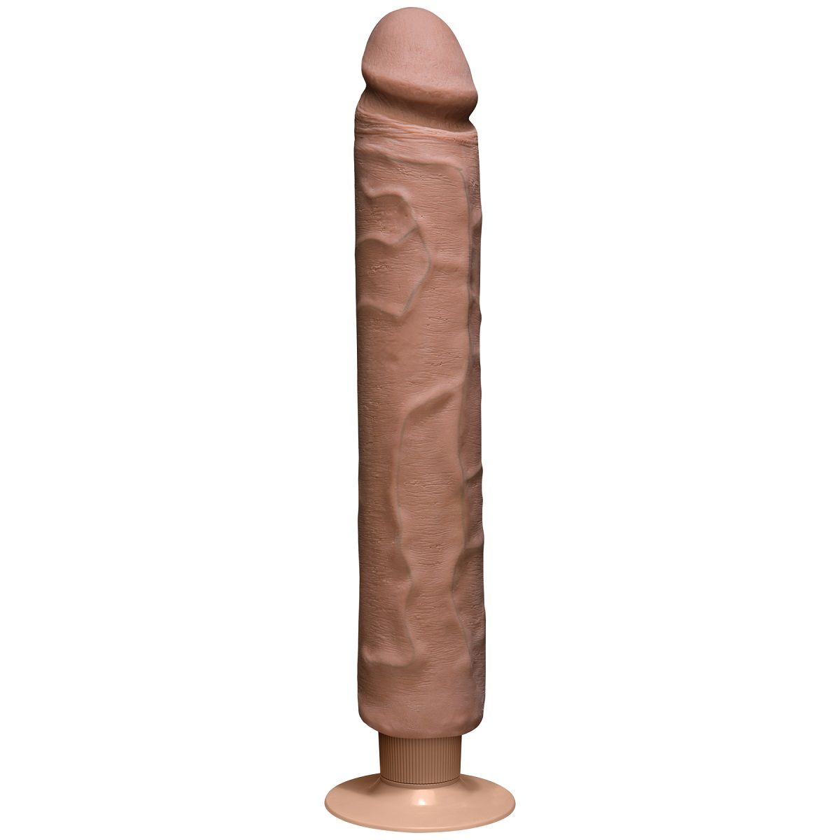 Купить Вибратор-мулат The Realistic Cock ULTRASKYN Without Balls Vibrating 12” - 33,5 см. в Москве.