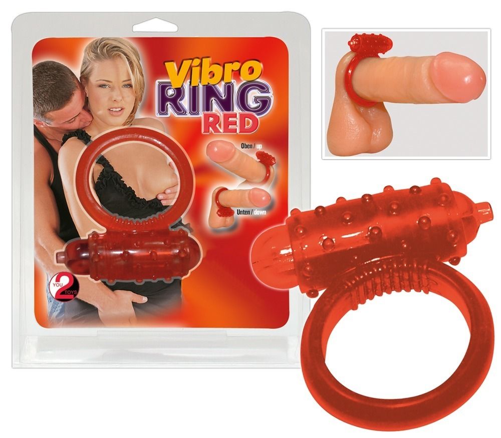 Купить Красное эрекционное виброкольцо Vibro Ring Red в Москве.