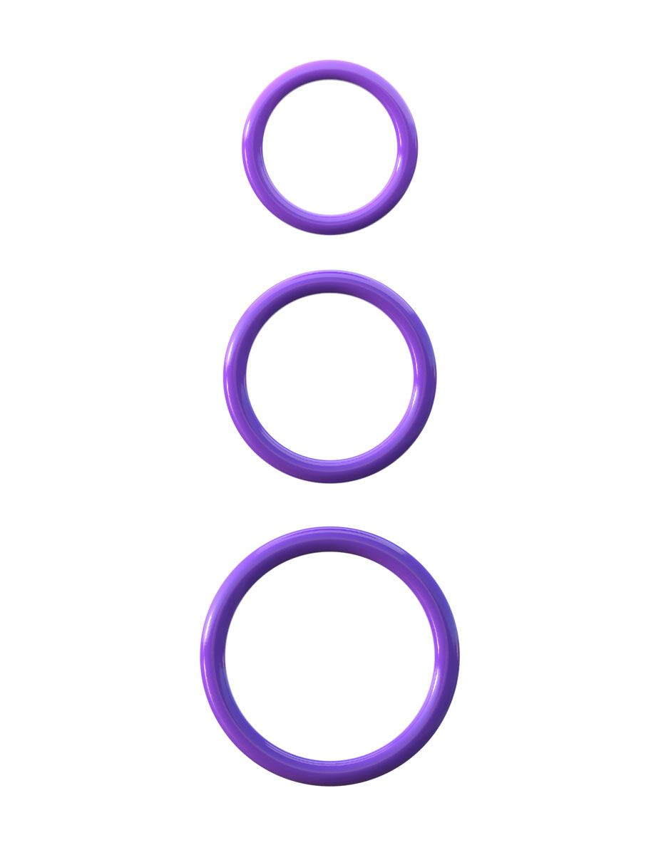 Купить Набор из трех эрекционных колец Silicone 3-Ring Stamina Set в Москве.