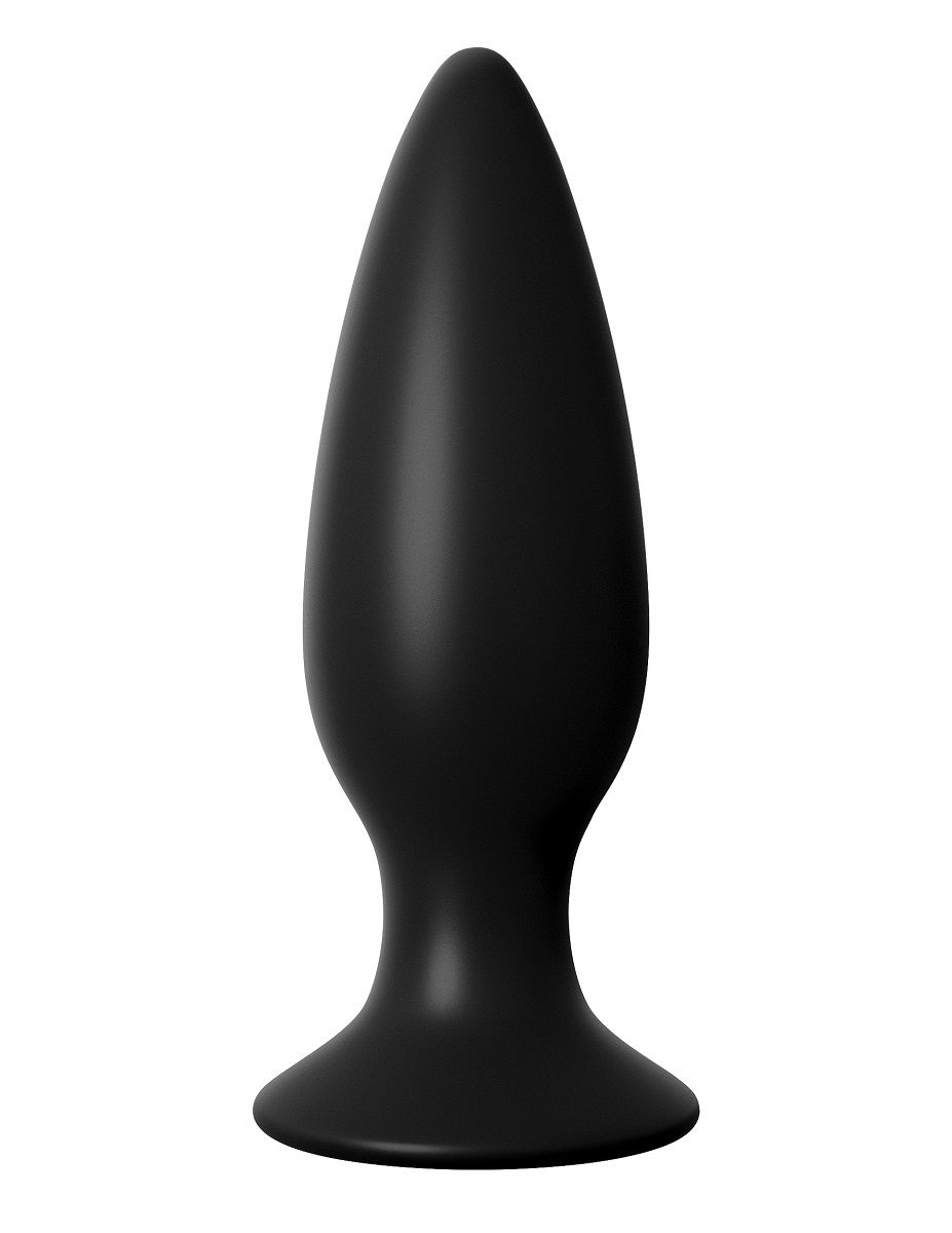 Купить Чёрная большая анальная вибропробка Large Rechargeable Anal Plug - 13,5 см. в Москве.