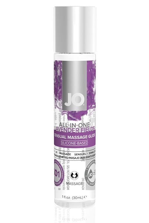 Купить Массажный гель ALL-IN-ONE Massage Oil Lavender с ароматом лаванды - 30 мл. в Москве.