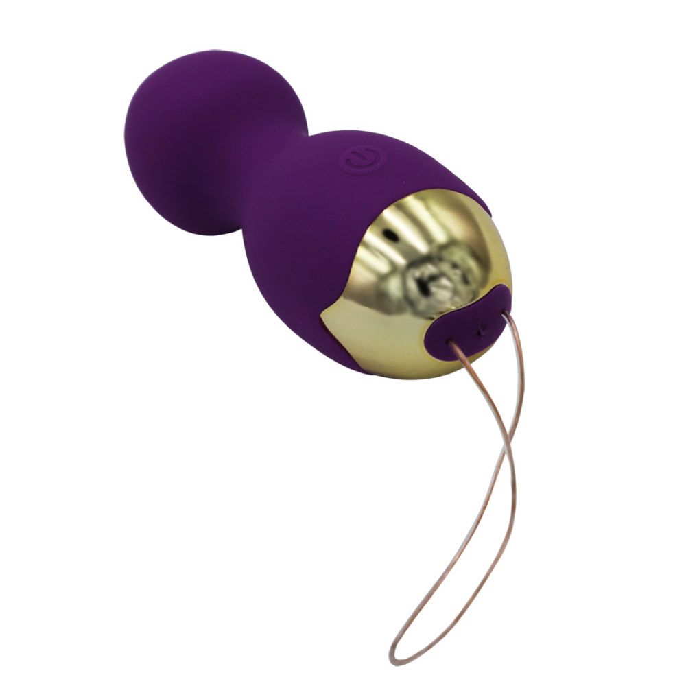 Купить Фиолетовые вагинальные шарики Lust с вибрацией в Москве.