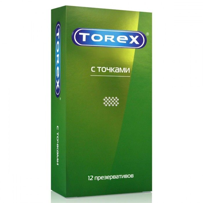 Купить Текстурированные презервативы Torex  С точками  - 12 шт. в Москве.