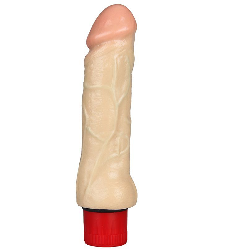 Купить Мультискоростной телесный вибромассажёр REALSTUFF 7INCH VIBRATOR - 17,8 см. в Москве.