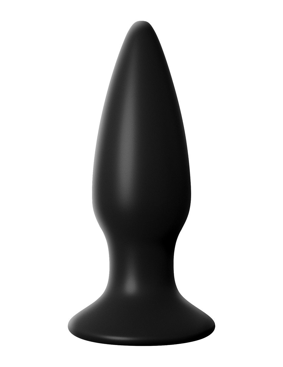 Купить Чёрная малая анальная вибропробка Small Rechargeable Anal Plug - 10,9 см. в Москве.