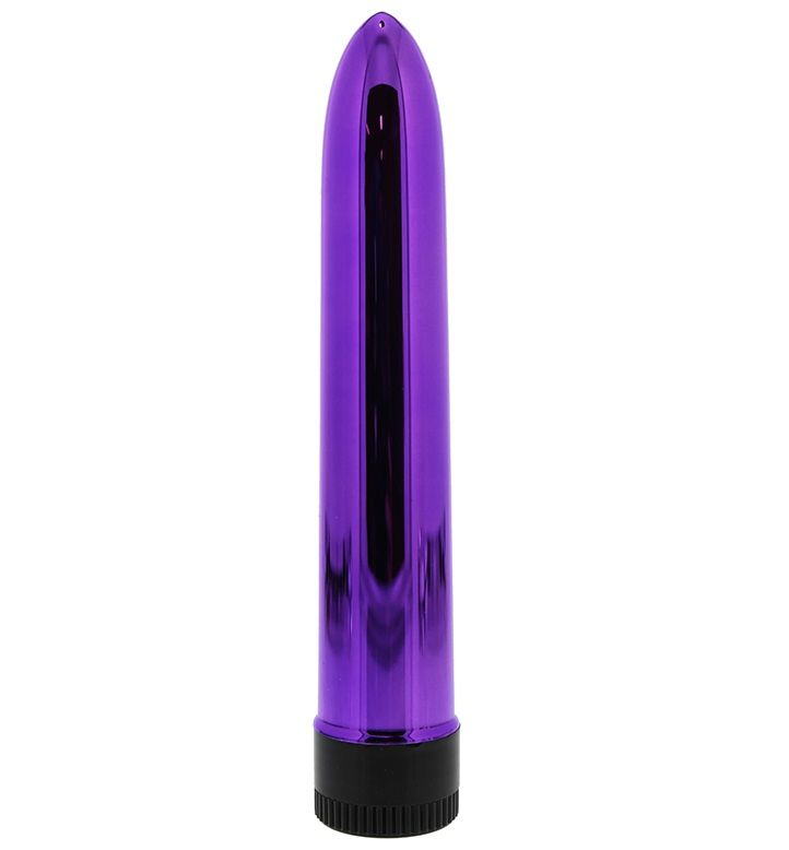 Купить Фиолетовый классический вибратор KRYPTON STIX 7 MASSAGER - 17,8 см. в Москве.