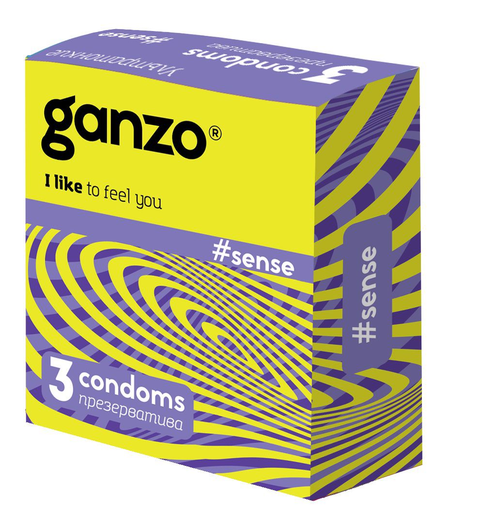 Купить Тонкие презервативы для большей чувствительности Ganzo Sence - 3 шт. в Москве.