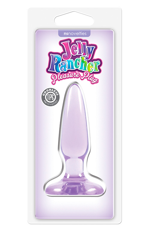 Купить Фиолетовая анальная мини-пробка Jelly Rancher Pleasure Plug Mini - 8,1 см. в Москве.