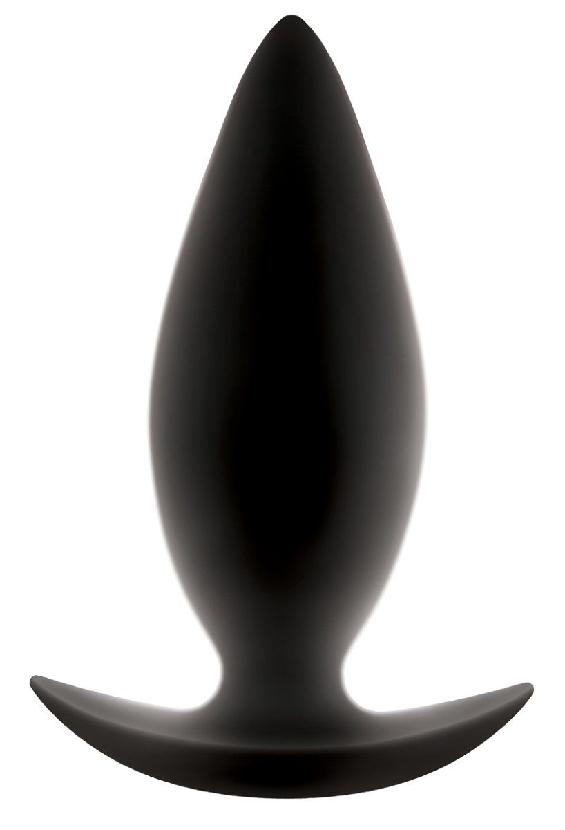 Купить Чёрная анальная пробка для ношения Renegade Spades Medium - 10,1 см. в Москве.