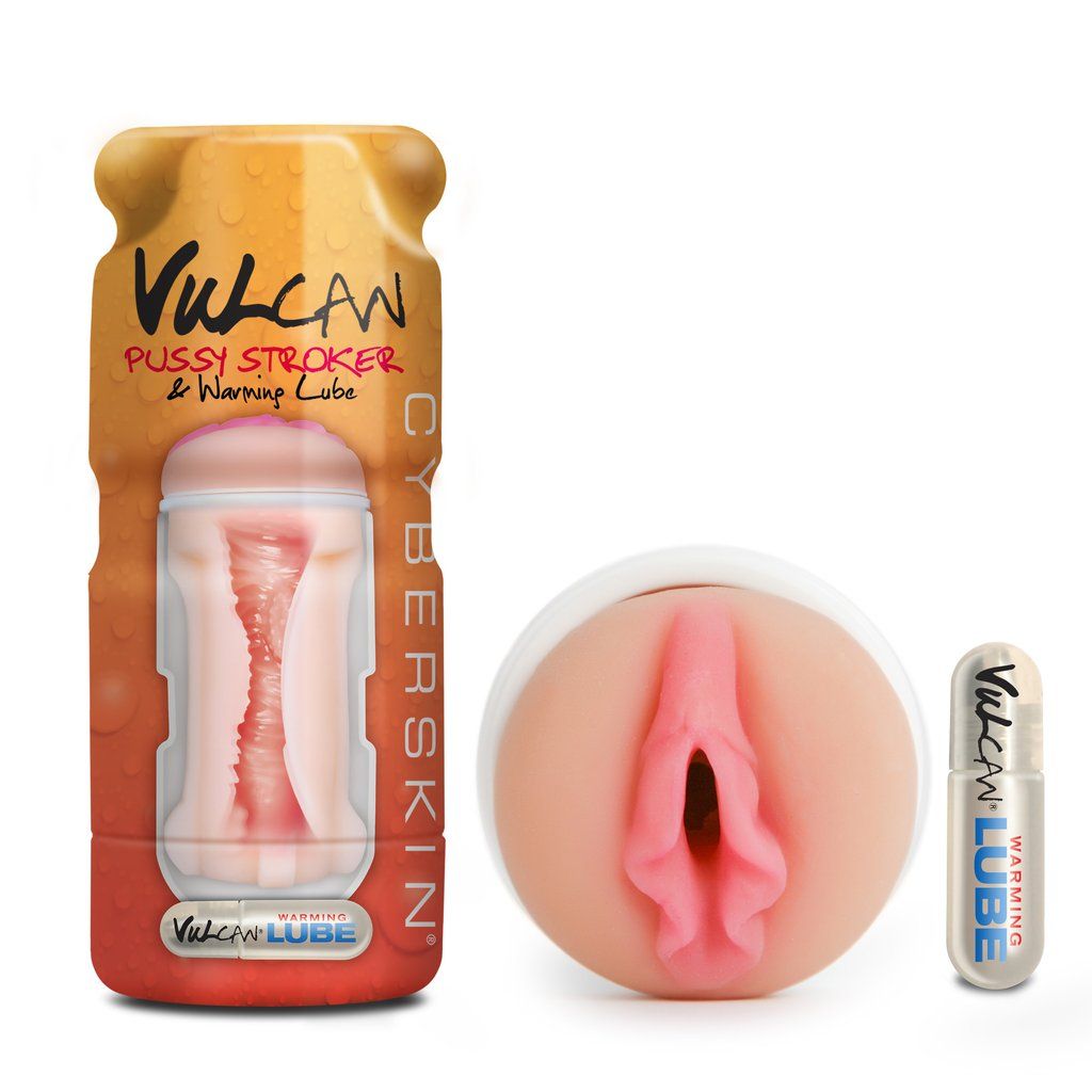 Купить Мастурбатор-вагина Cyberskin Vulcan Pussy Stroker with Warming Lube в Москве.