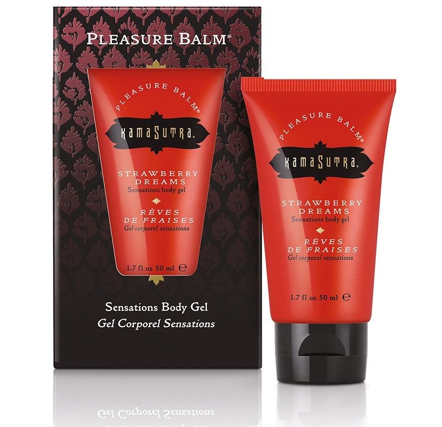 Купить Гель Pleasure Balm Sensations STRAWBERRY DREAMS с ароматом клубники - 50 мл. в Москве.