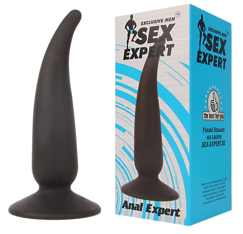 Купить Анальная пробка с тонким кончиком Sex Expert - 11 см. в Москве.