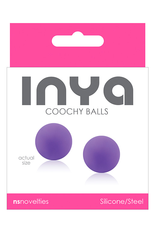 Купить Фиолетовые вагинальные шарики без сцепки  INYA Coochy Balls Purple в Москве.
