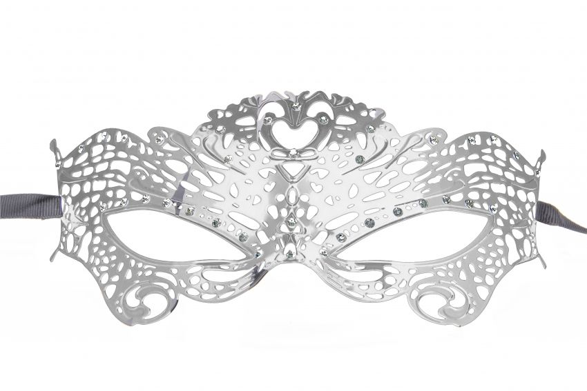 Купить Серебристая металлическая маска Butterfly Masquerade Mask в Москве.