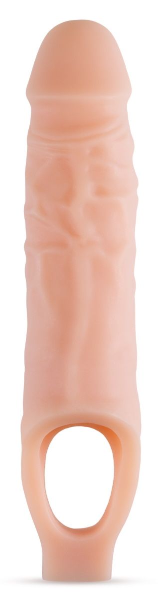 Купить Телесный реалистичный фаллоудлинитель 9 Inch Silicone Cock Sheath Penis Extender - 22,86 см. в Москве.