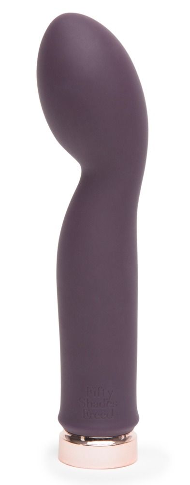 Купить Фиолетовый вибратор Fifty Shades Freed So Exquisite Rechargeable G-Spot Vibrator - 16,5 см. в Москве.