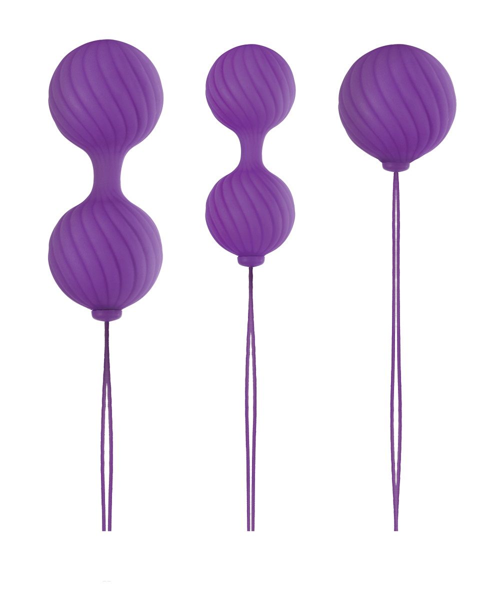 Купить Набор фиолетовых вагинальных шариков Luxe O  Weighted Kegel Balls в Москве.