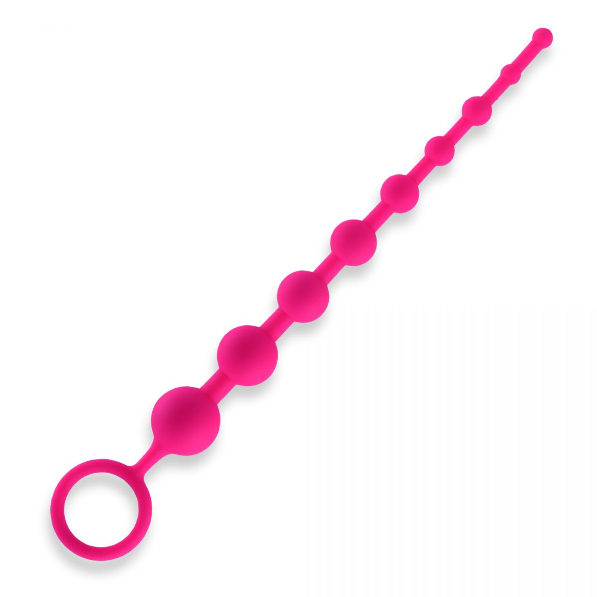 Купить Розовая анальная цепочка из 9 шариков - 30 см. в Москве.