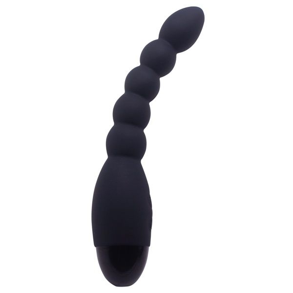 Купить Черный анальный вибростимулятор Lovers Beads - 19 см. в Москве.