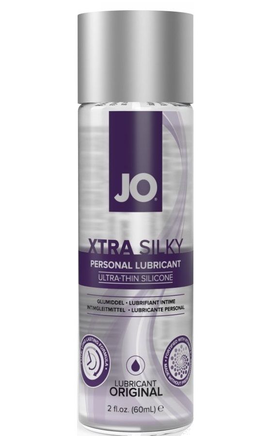 Купить Лубрикант на силиконовой основе JO Xtra Silky - 60 мл. в Москве.