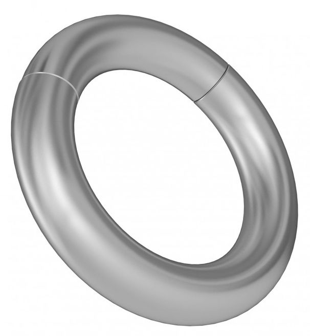 Купить Круглое серебристое магнитное кольцо-утяжелитель в Москве.