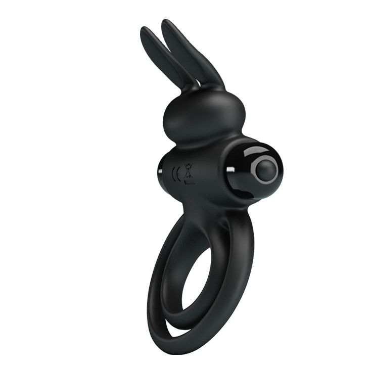 Купить Черное эрекционное кольцо с вибростимуляцией клитора Vibrant Penis Ring III в Москве.