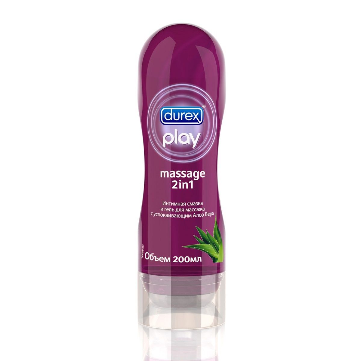 Купить Интимная смазка и гель для массажа DUREX Play Massage 2in1 с алоэ вера - 200 мл. в Москве.