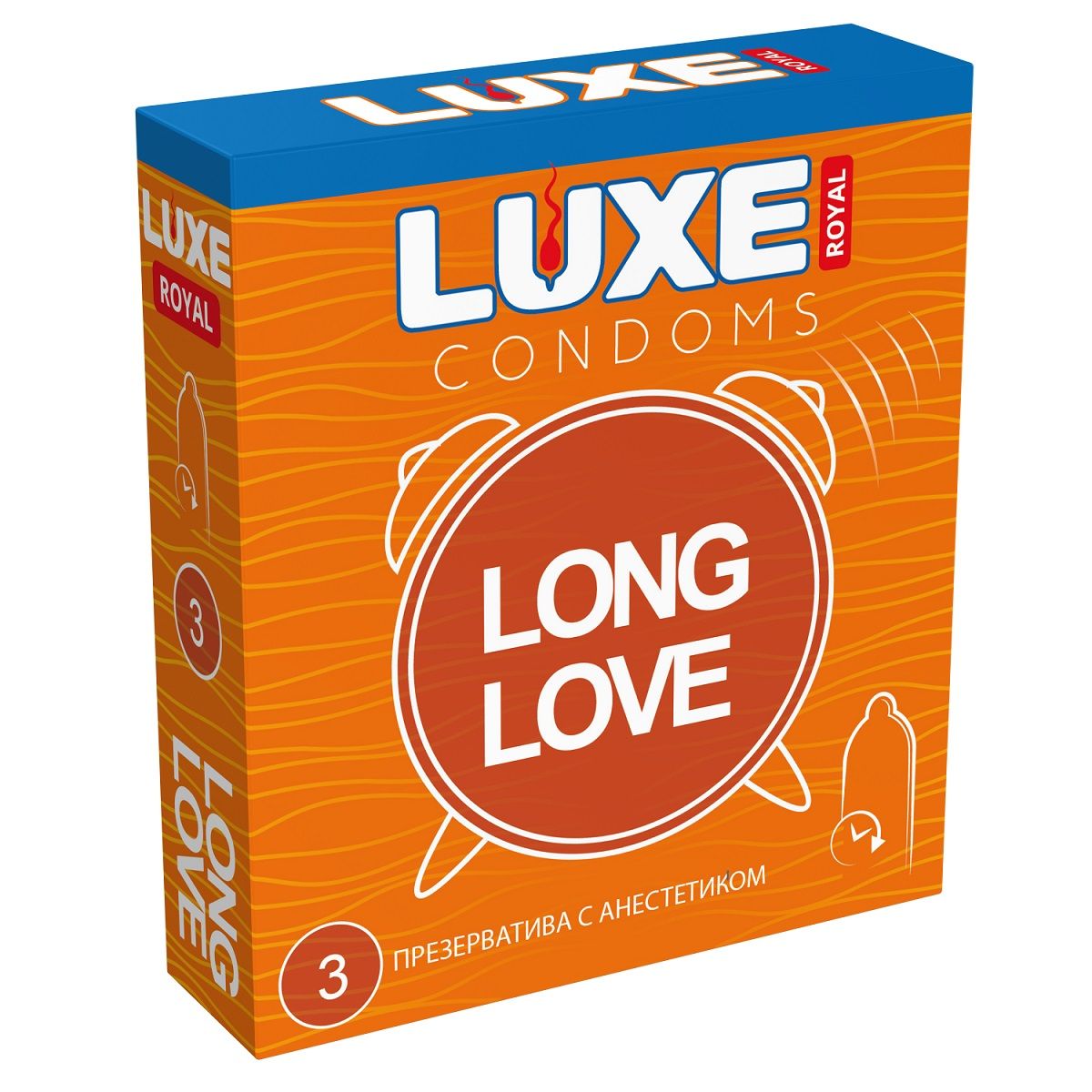 Купить Презервативы с продлевающим эффектом LUXE Royal Long Love - 3 шт. в Москве.