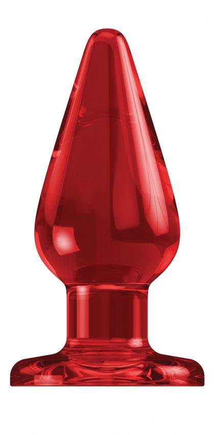 Купить Красный акриловый анальный стимулятор Bottom Line Model 2 - 10,5 см. в Москве.