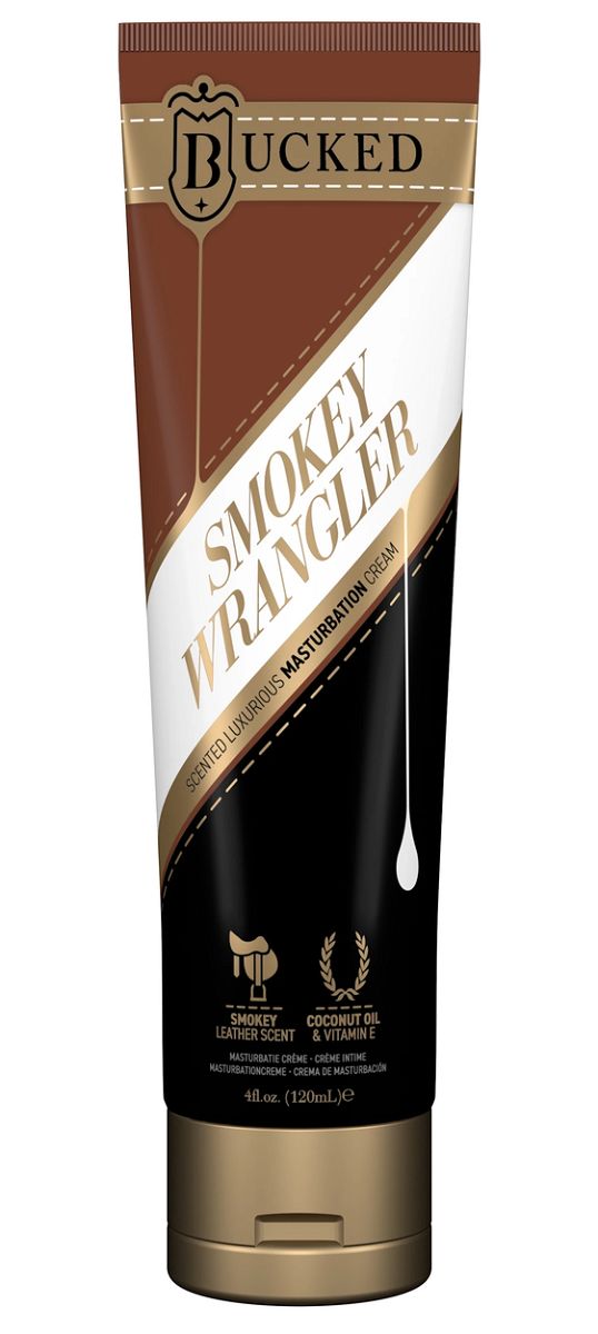 Купить Крем для мастурбации Bucked Smokey Wrangler с ароматом сыромятной кожи - 120 мл. в Москве.