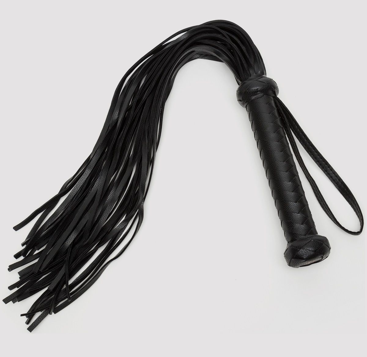 Купить Черный кожаный флоггер Bound to You Faux Leather Flogger - 63,5 см. в Москве.